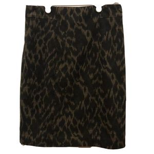 Tahari Animal and Plaid Print Pencil Skirt Sz 6